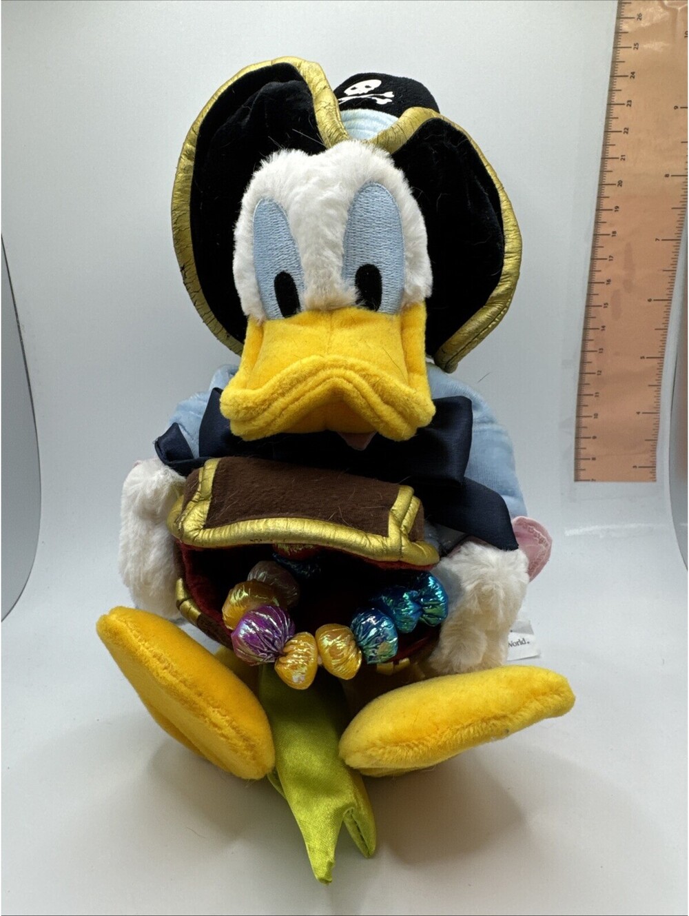 Disney Parks Donald Duck With Treasure Chest - Pirates Of The Caribbean 9” Plush